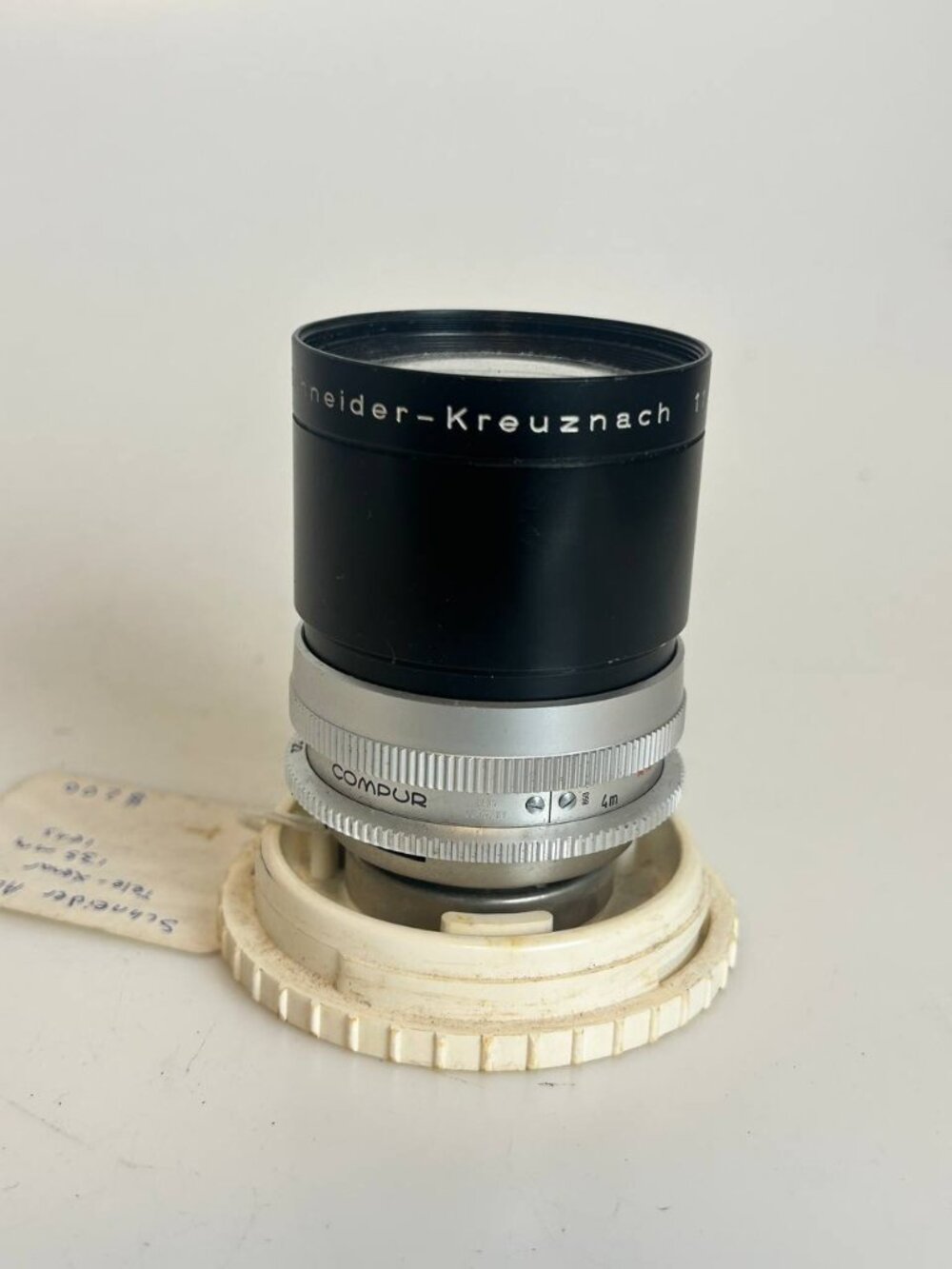 UNTESTED AS IS Schneider-Kreuznach Tele-Xenar 135mm f/4 Lens - Compur Mount